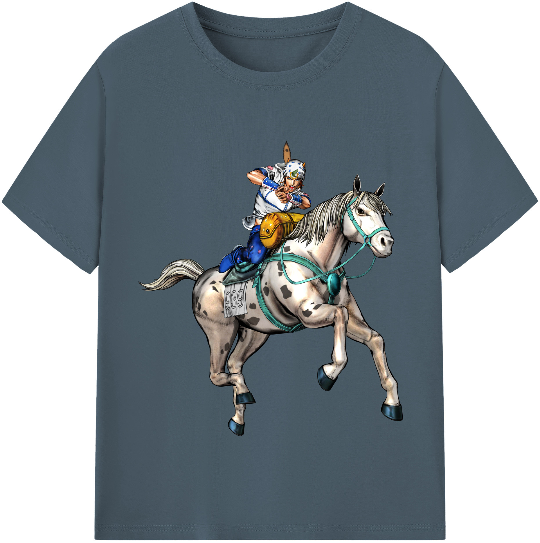 （画像用） ジョジョの奇妙な冒険 ジョナサン?ジョースター JoJo's Bizarre Adventure Jonathan Joestar 綿100％半袖Tシャツ（フロントプリント）